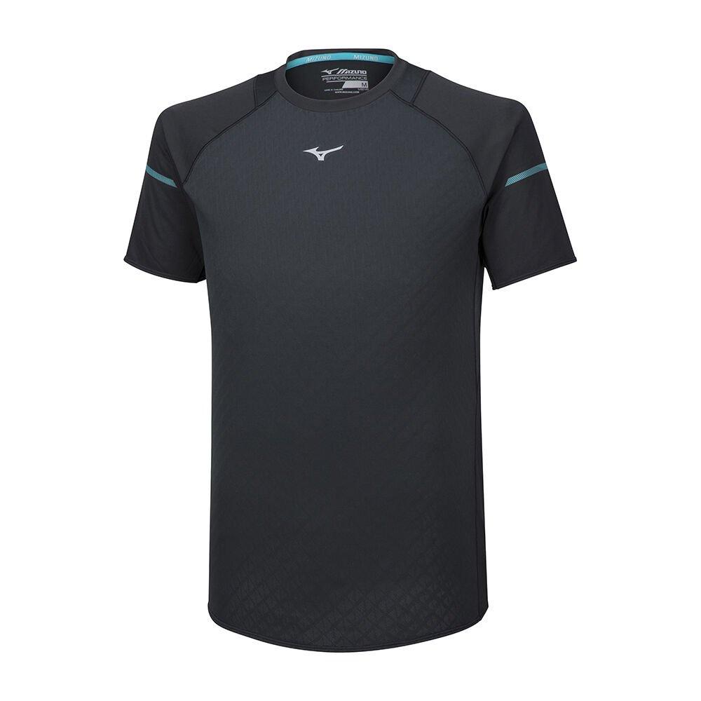 Mizuno Men's T-Shirts Black Alpha Apparel - J2GA951109